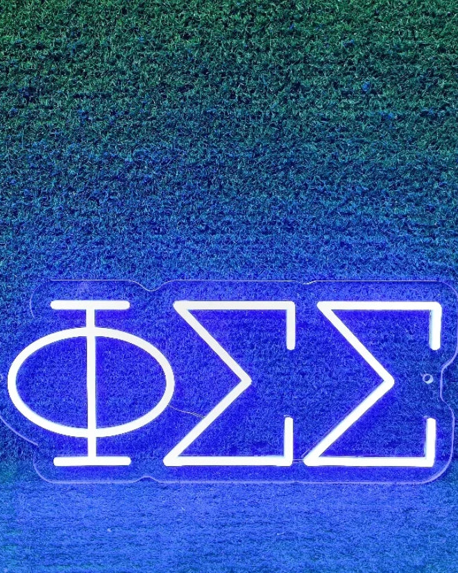 Phi Sigma Sigma Greek Letters LED Neon Sign