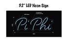 Pi Phi LED Neon Script Sign w/ Dimmer Neon Signs