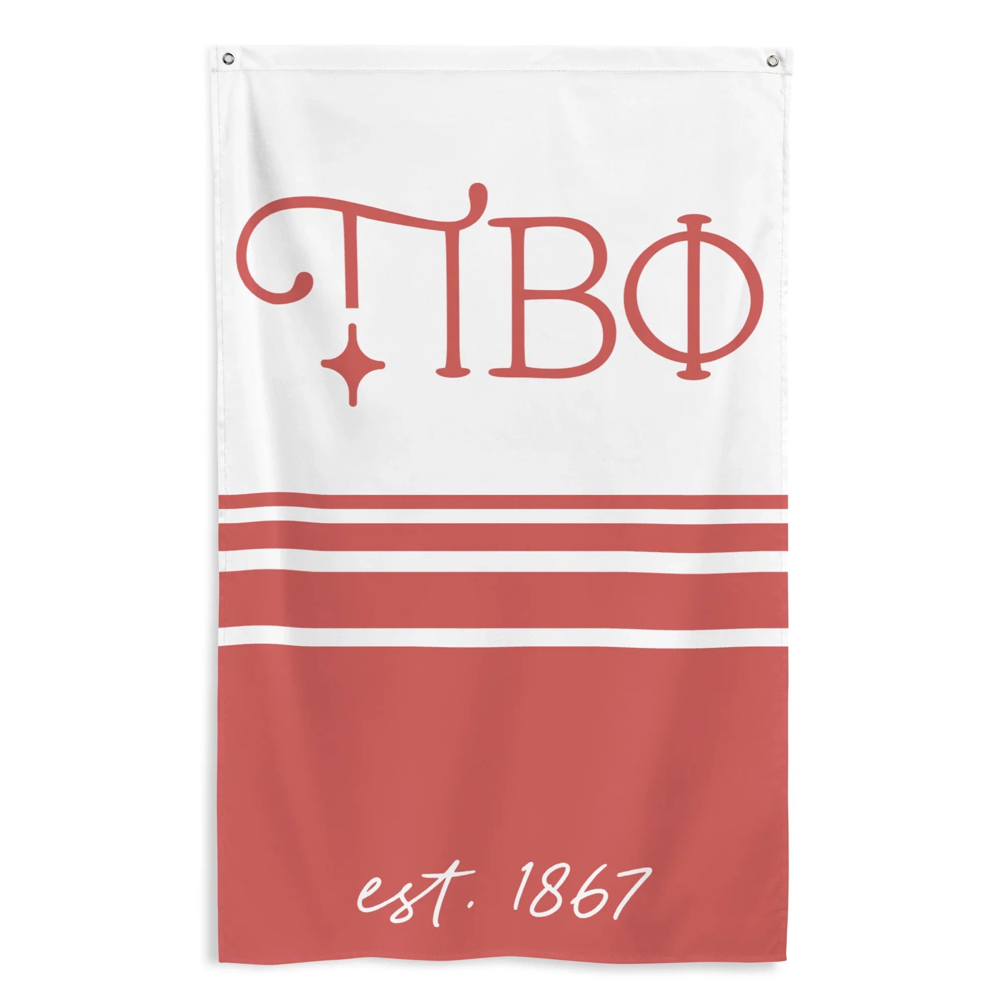 Pi Beta Phi Flag - Stripes | Pi Phi Dorm Decor | Sorority Gifts