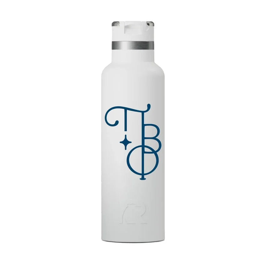 Pi Beta Phi Stacked Greek Letters RTIC 20 oz Ceramic Lined Water Bottle Tumbler UV Print