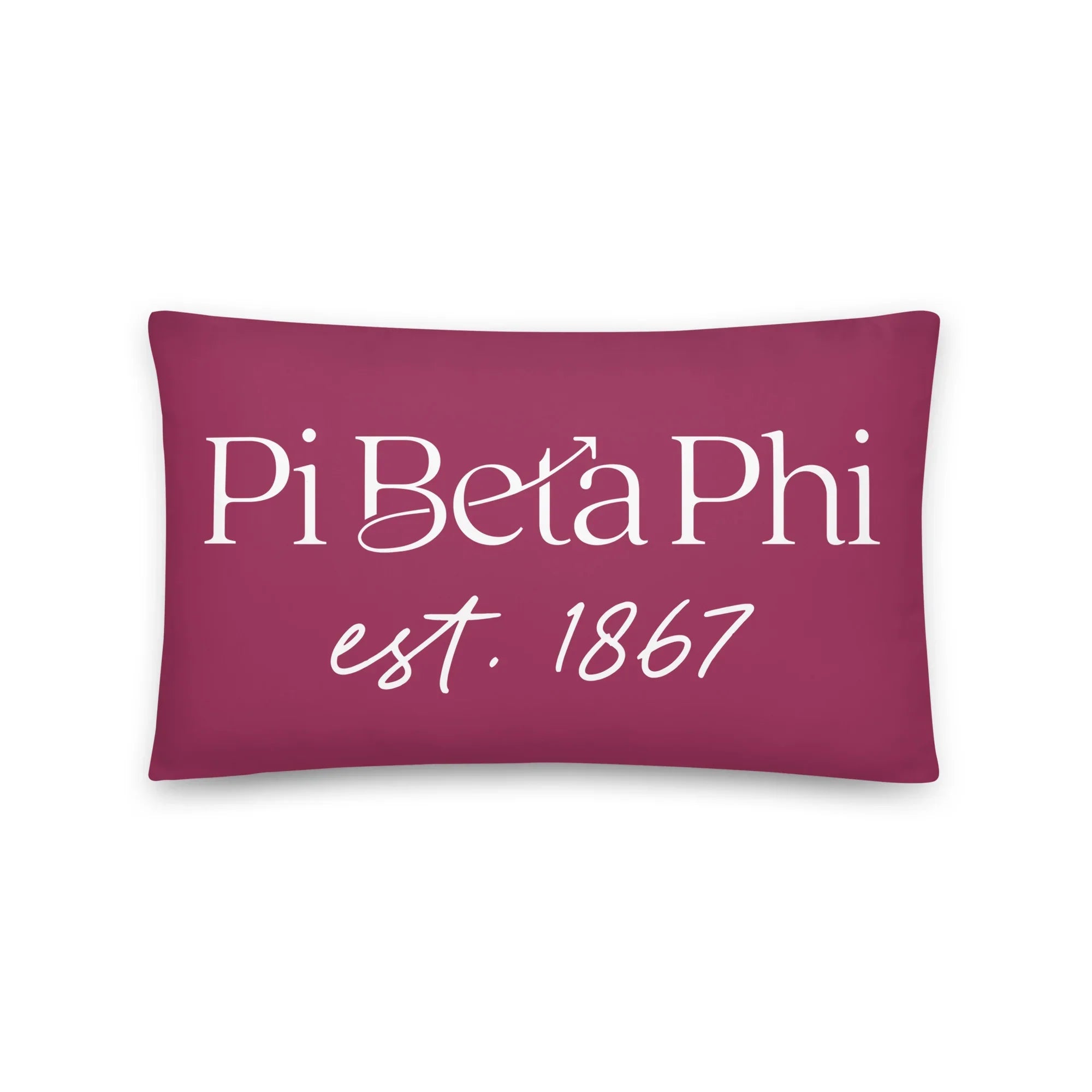 Pi Beta Phi Traditional 1867 Throw Pillow | Pi Phi Big Little Gifts