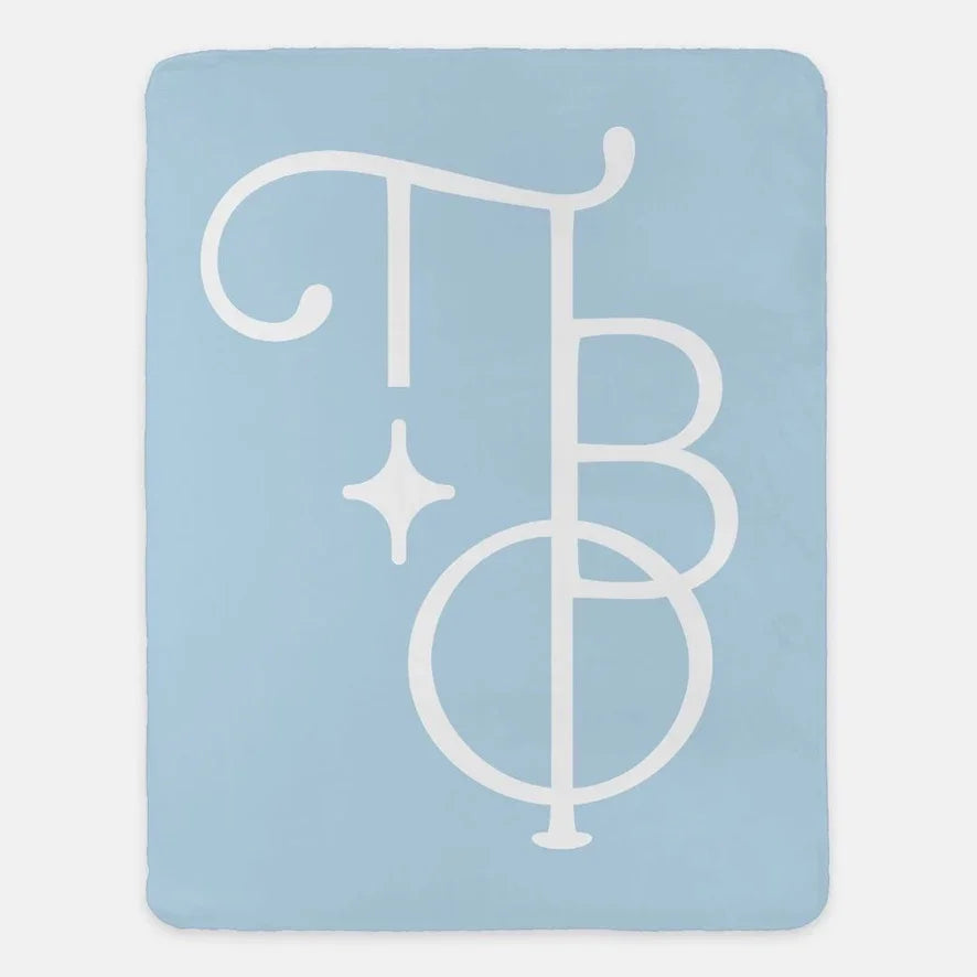Pi Beta Phi XL 60x80 Sherpa Throw Blanket - Stacked Greek Letters