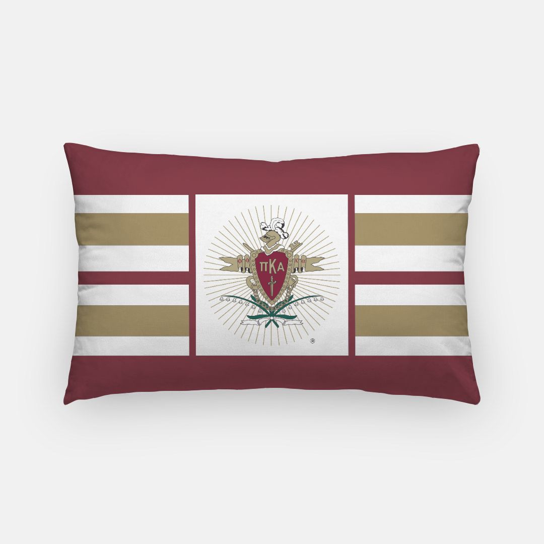 Pi Kappa Alpha Coat of Arms Lumbar Throw Pillow Cover Pillow