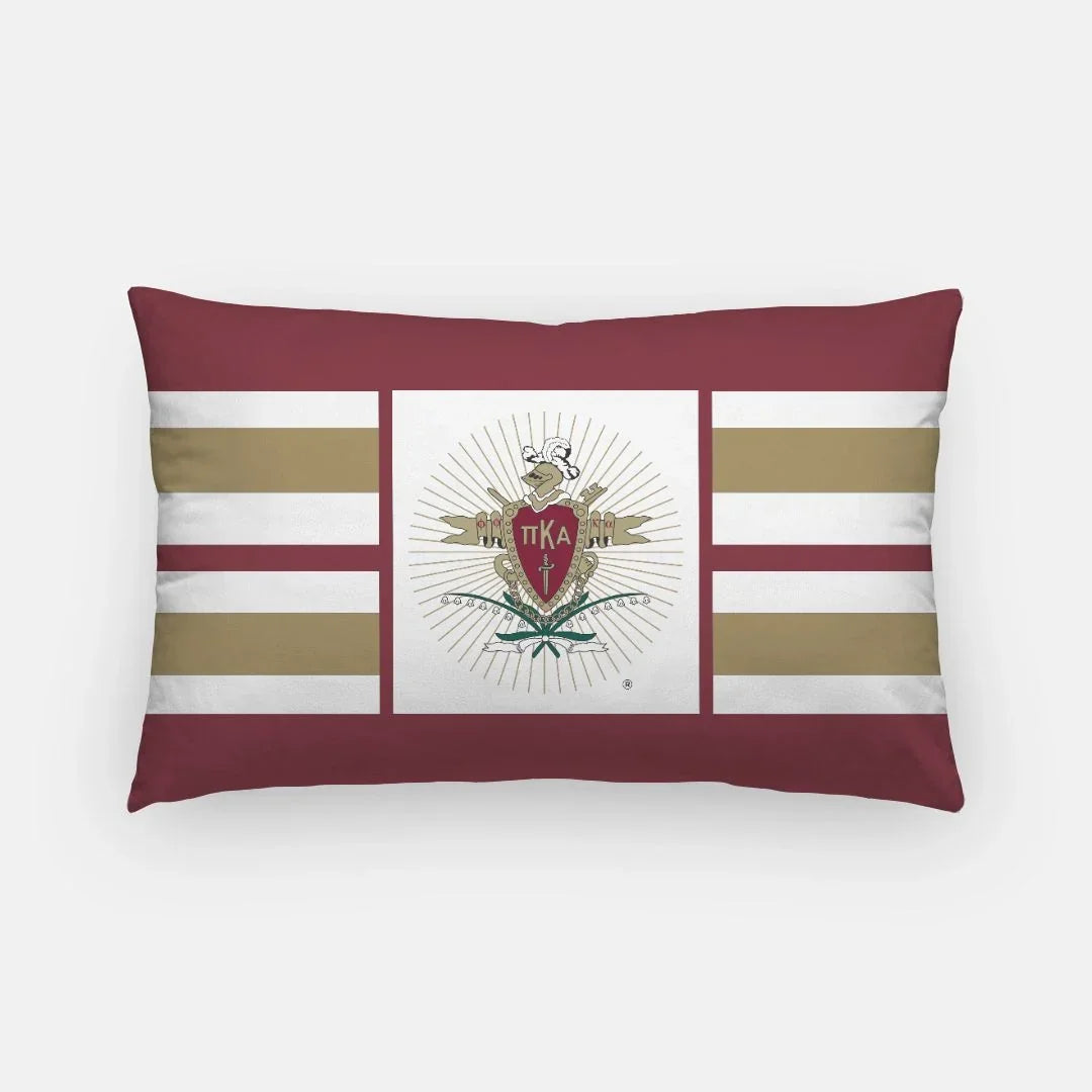 Pi Kappa Alpha Coat of Arms Lumbar Throw Pillow Cover Pillow