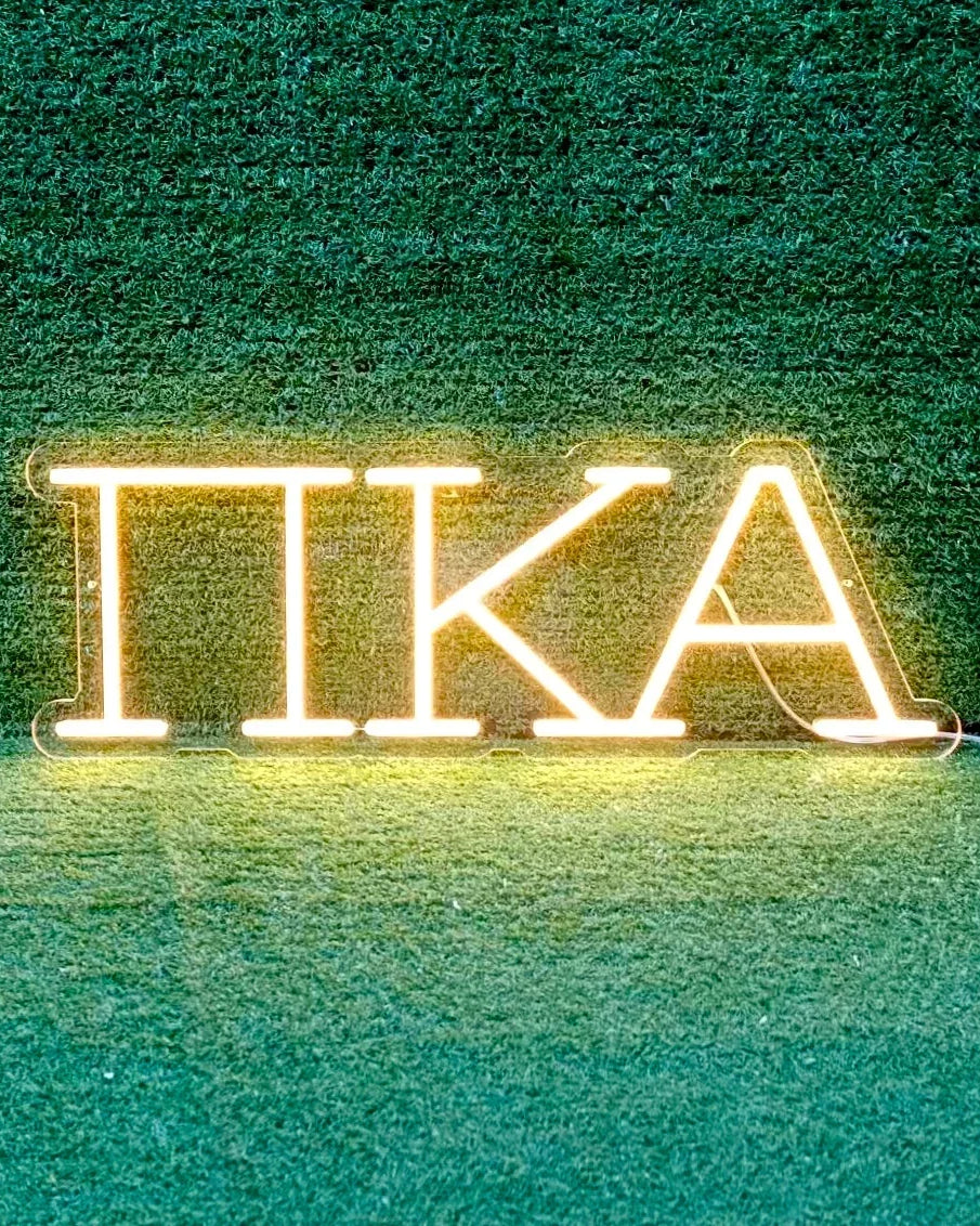 Pi Kappa Alpha PIKE Greek Letters LED Neon Sign