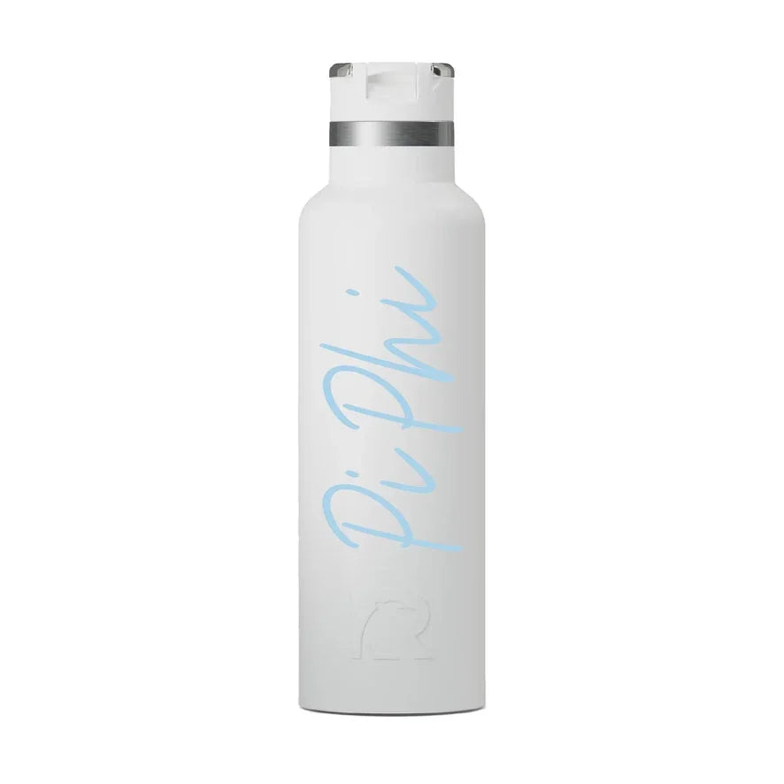 Pi Phi RTIC 20 oz Ceramic Lined Water Bottle Tumbler UV Print