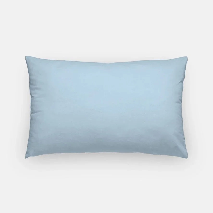 Pi Phi Script Lumbar Throw Pillow Silver Blue
