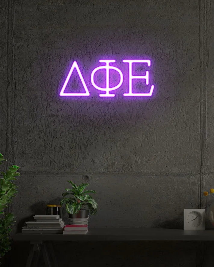 DPHIE LED Neon Sign w/ Dimmer - Greek Letters Neon Signs