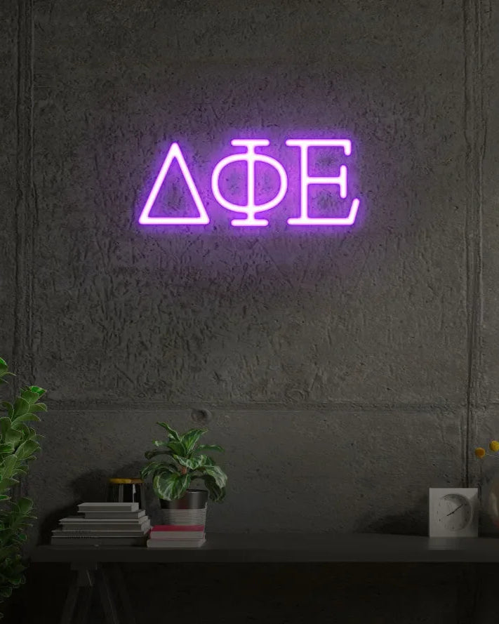 DPHIE LED Neon Sign w/ Dimmer - Greek Letters Neon Signs