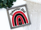 Arkansas State University 12x12 Rainbow Wood Framed Sign Wall Art & Signs