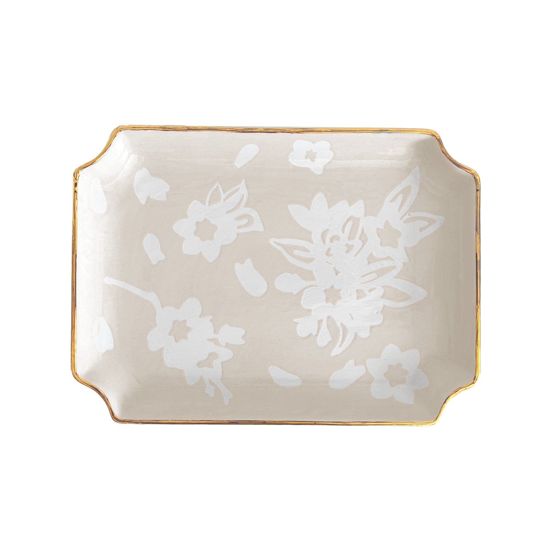 Sakura Trays with Gold Accent | Preppy Dorm Accessories