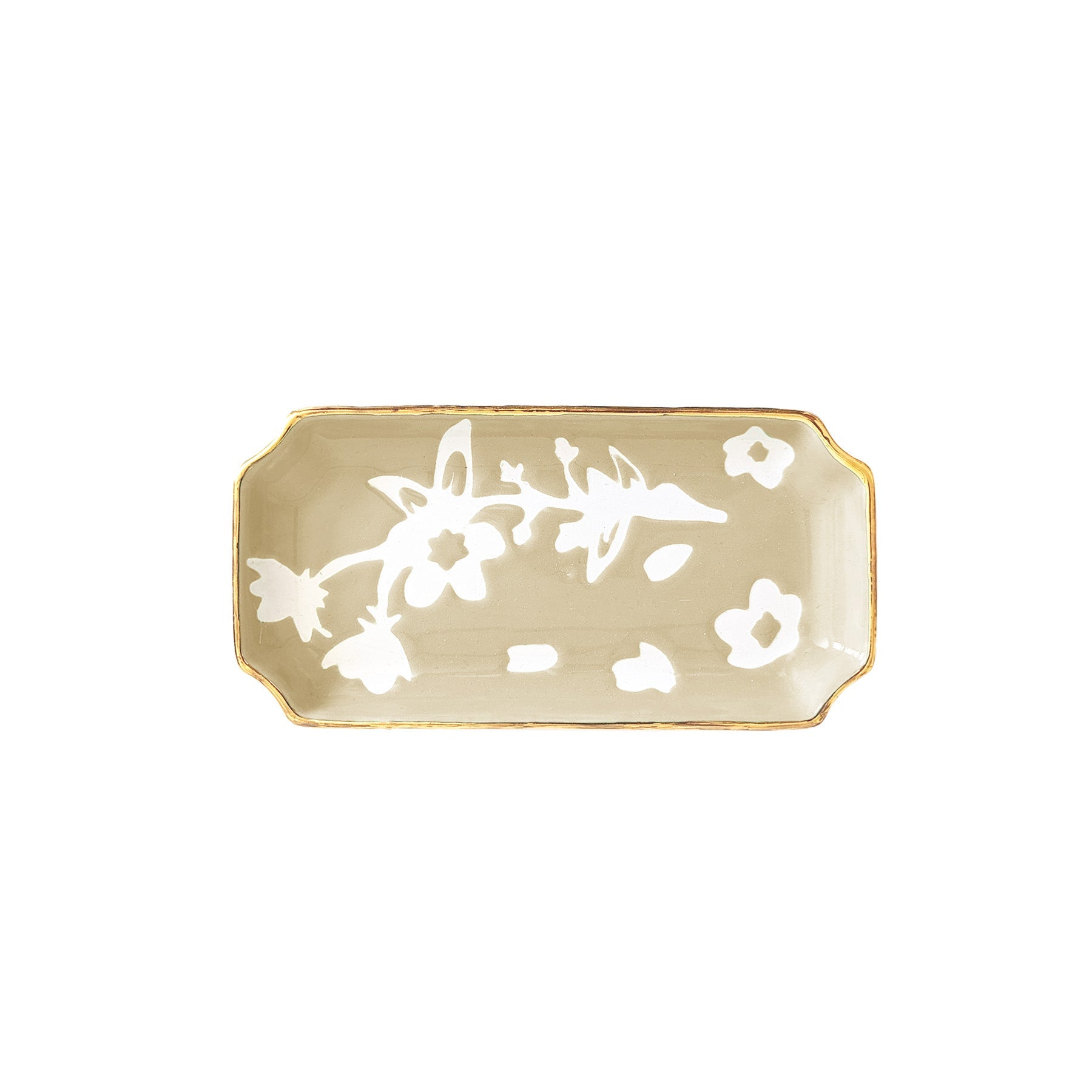 Sakura Trays with Gold Accent