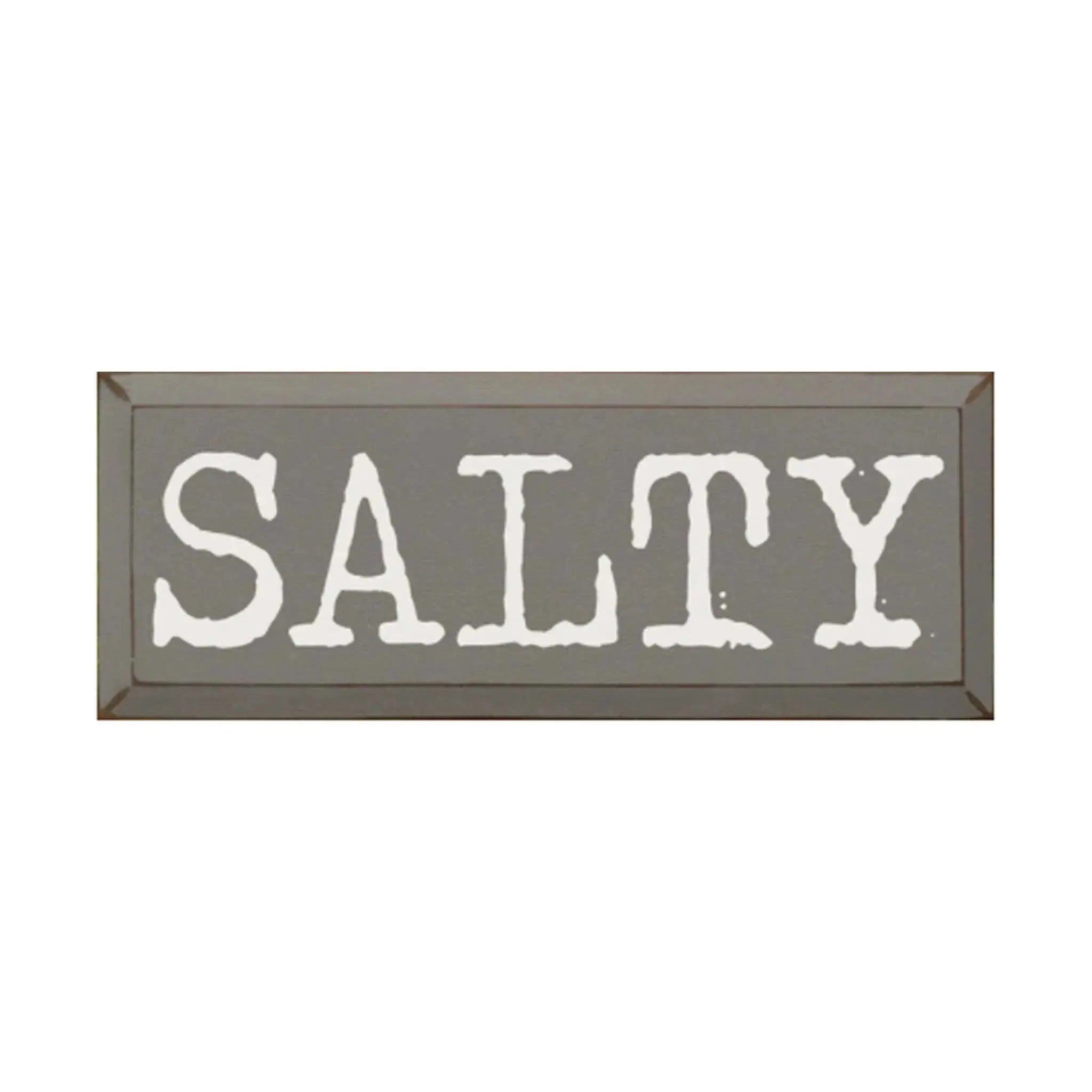Beach Sign - Salty! - 7"x18" Wall Art & Signs