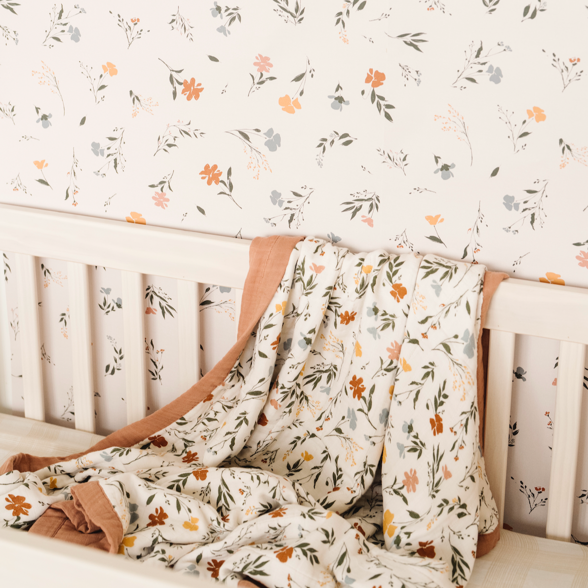 Fleurs Peel & Stick Wallpaper by Saranoni | Dorm & Renter Friendly | Campus Greek Fit