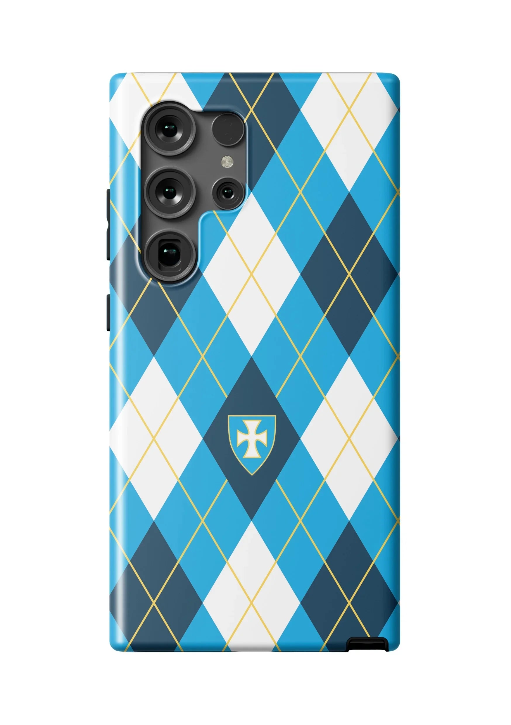 Sigma Chi Samsung Galaxy 25, 24, 23 Mobile Phone Case - Argyle Matte Mobile Phone Cases