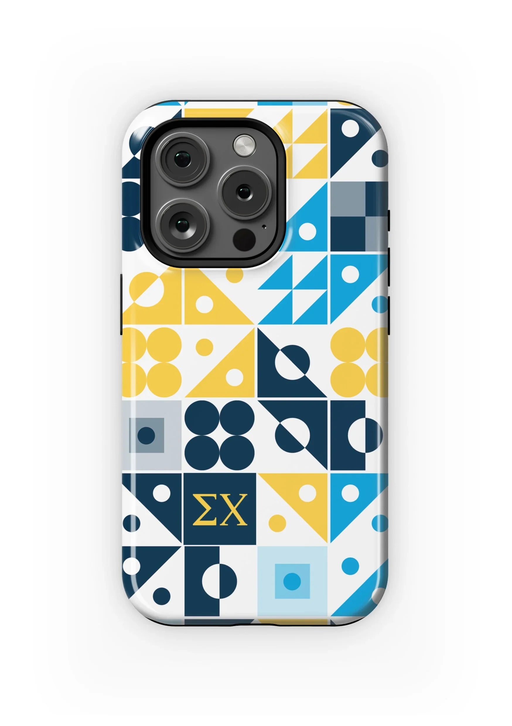 Sigma Chi iPhone 16, 15, 14, 13 Mobile Phone Case - Geo Gloss Mobile Phone Cases