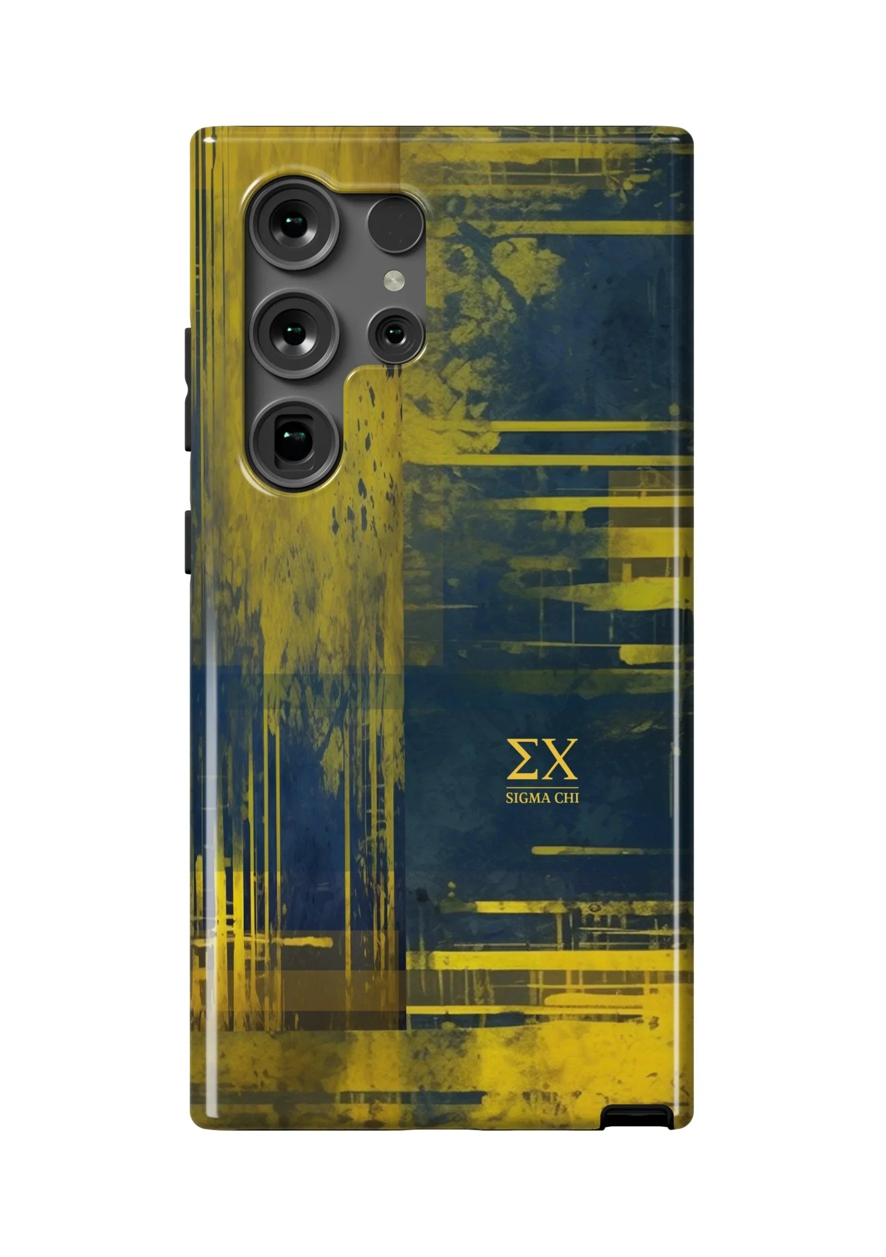 Sigma Chi Samsung Galaxy 25, 24, 23 Mobile Phone Case -Grunge Gloss Mobile Phone Cases