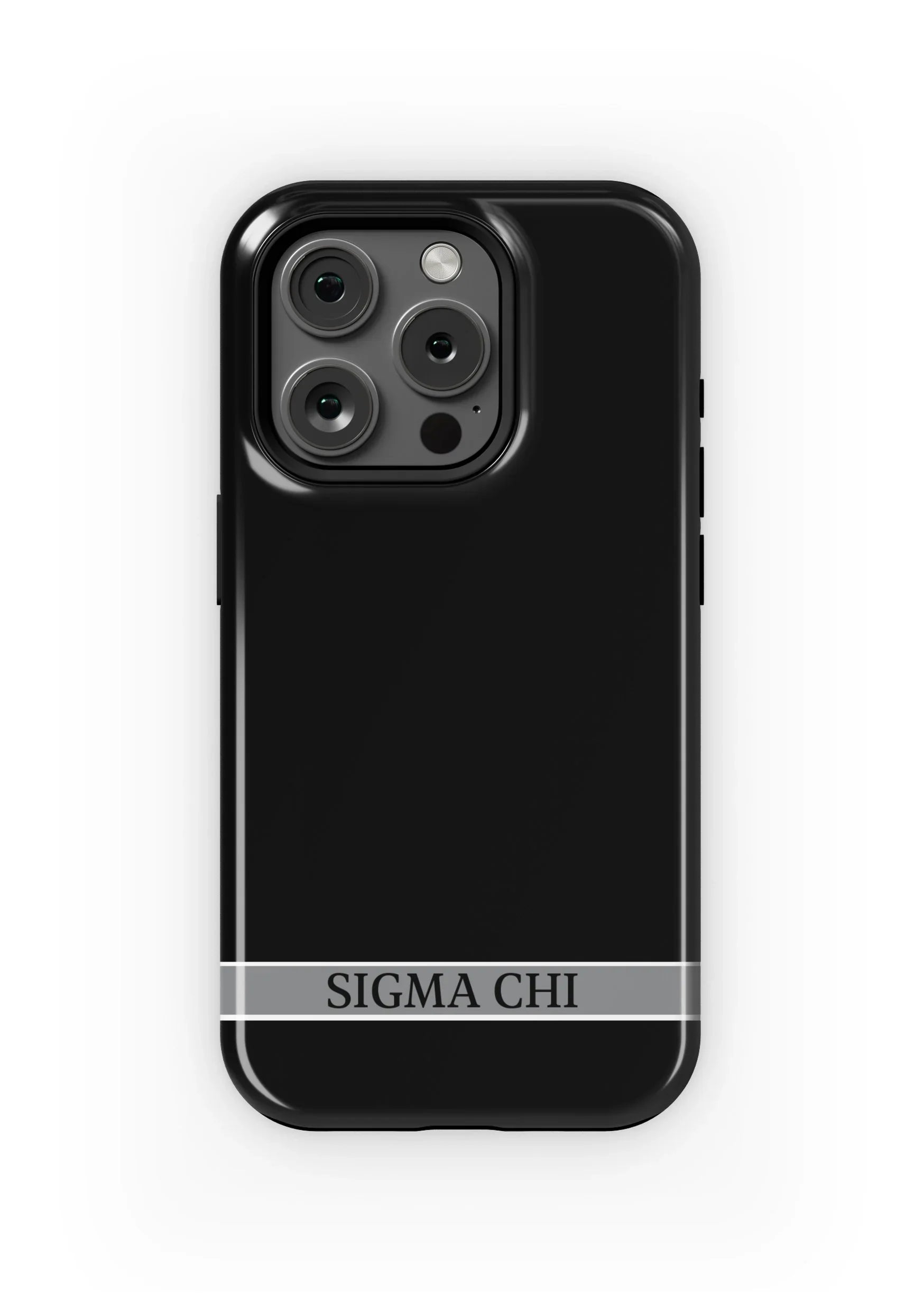 Sigma Chi iPhone 16, 15, 14, 13 Mobile Phone Case - Black Gloss Mobile Phone Cases