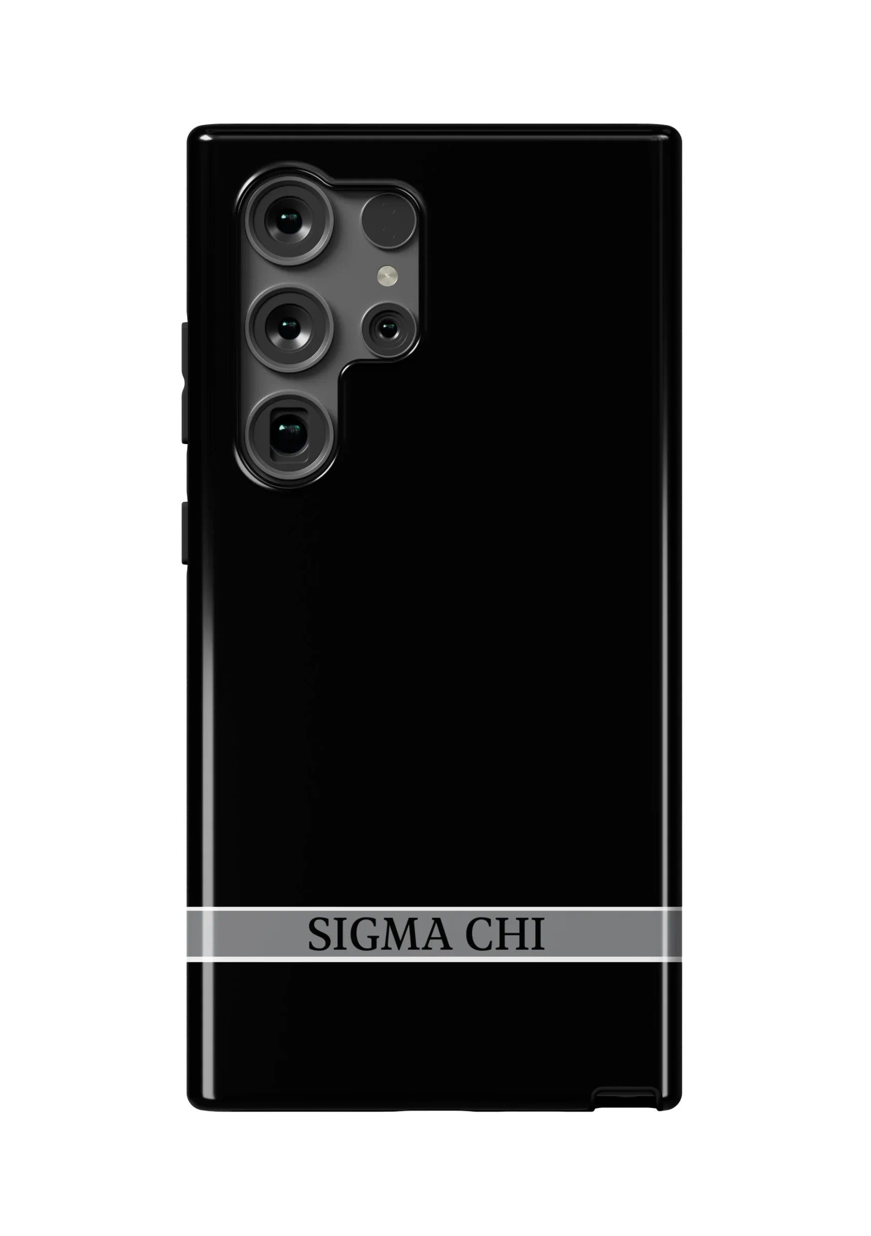 Sigma Chi Samsung Galaxy 25, 24, 23 Mobile Phone Case - Black Gloss Mobile Phone Cases