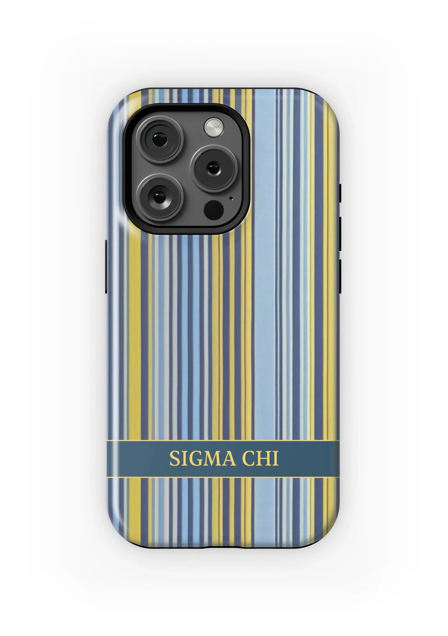 Sigma Chi iPhone 16, 15, 14, 13 Mobile Phone Case - Stripes Matte Mobile Phone Cases