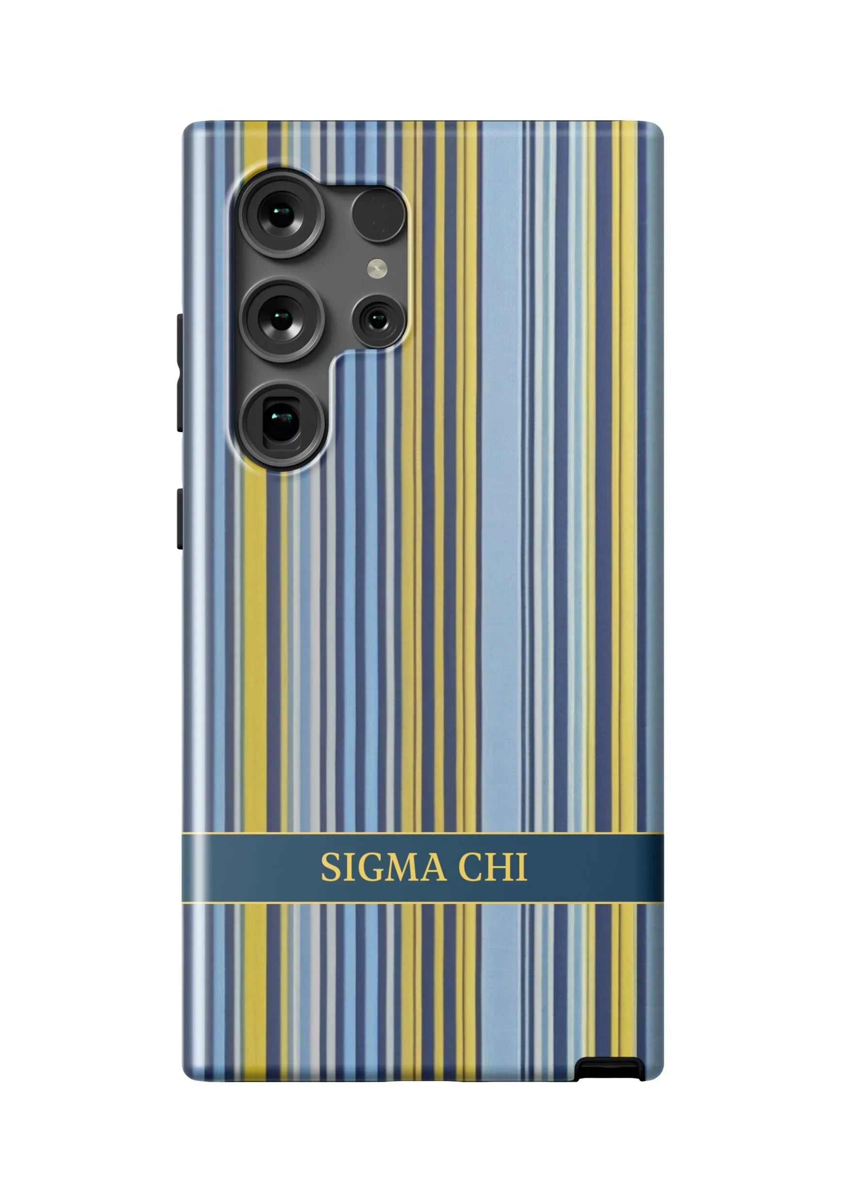 Sigma Chi Samsung Galaxy 25, 24, 23 Mobile Phone Case - Stripes Matte Mobile Phone Cases