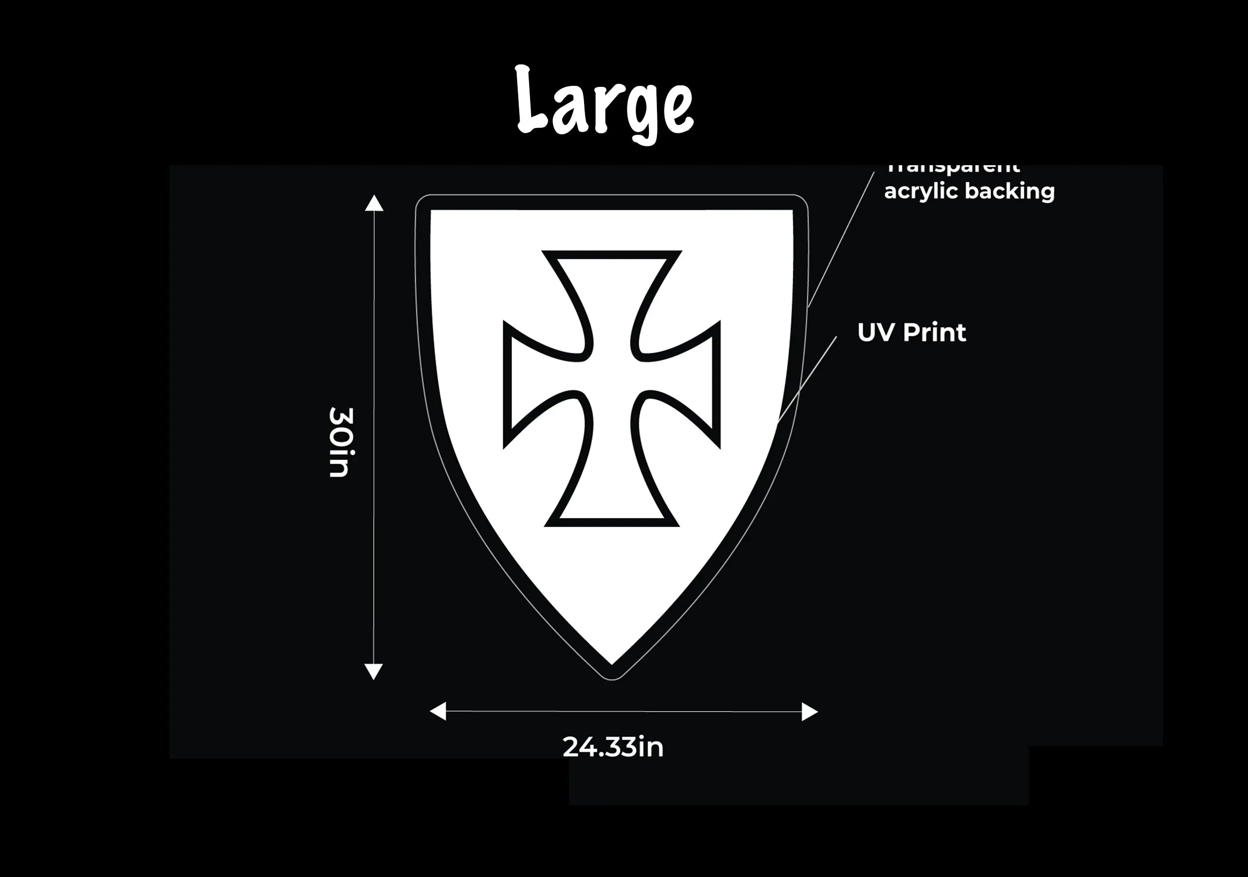 Sigma Chi Shield UV LED Neon Sign w/ Dimmer | Dorm Wall Art