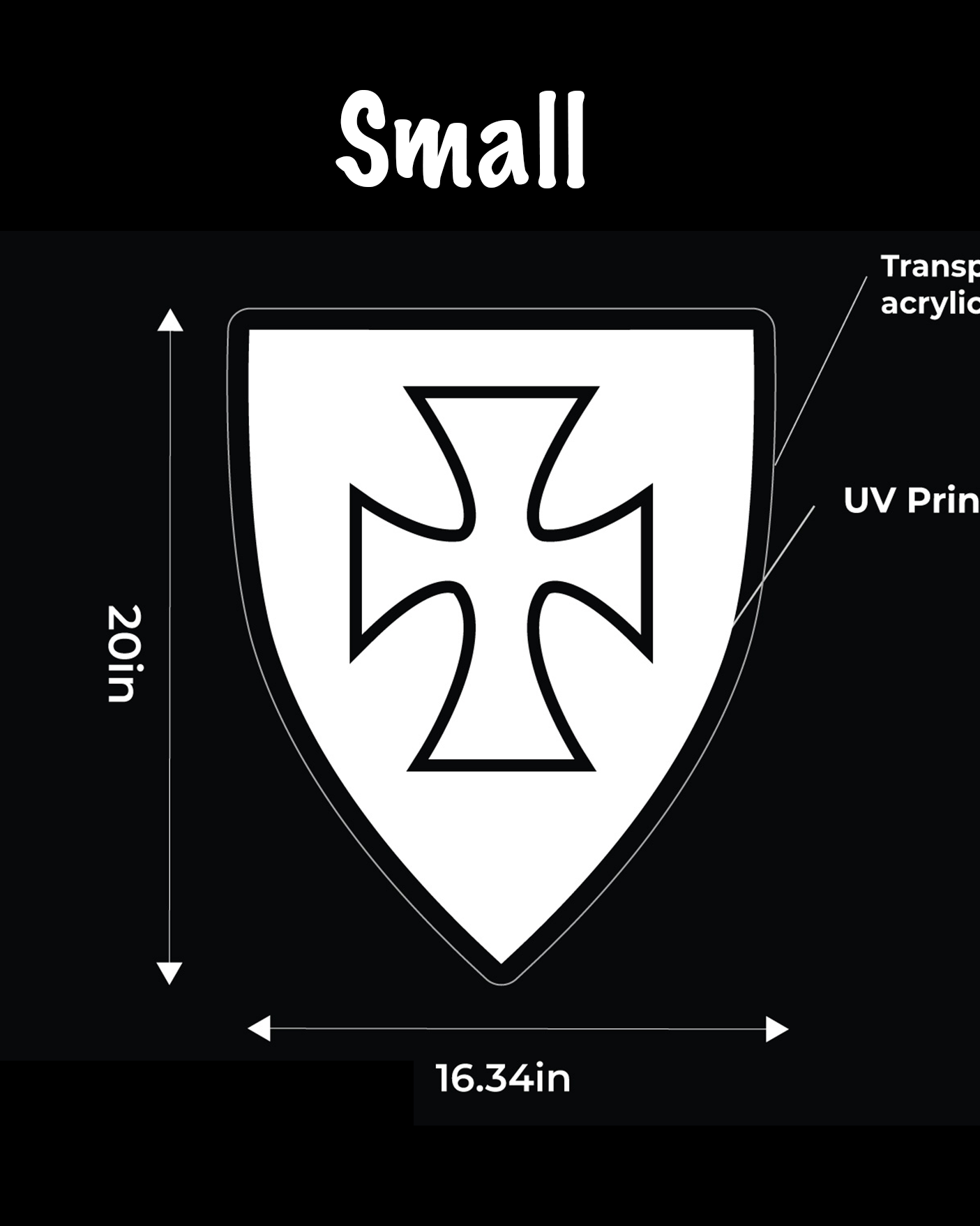 Sigma Chi Shield UV LED Neon Sign w/ Dimmer | Dorm Wall Art
