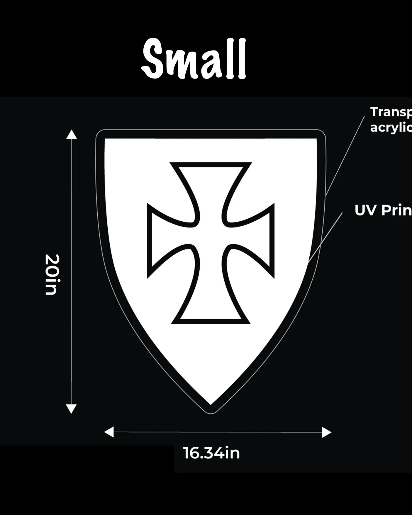 Sigma Chi Shield UV LED Neon Sign w/ Dimmer | Dorm Wall Art