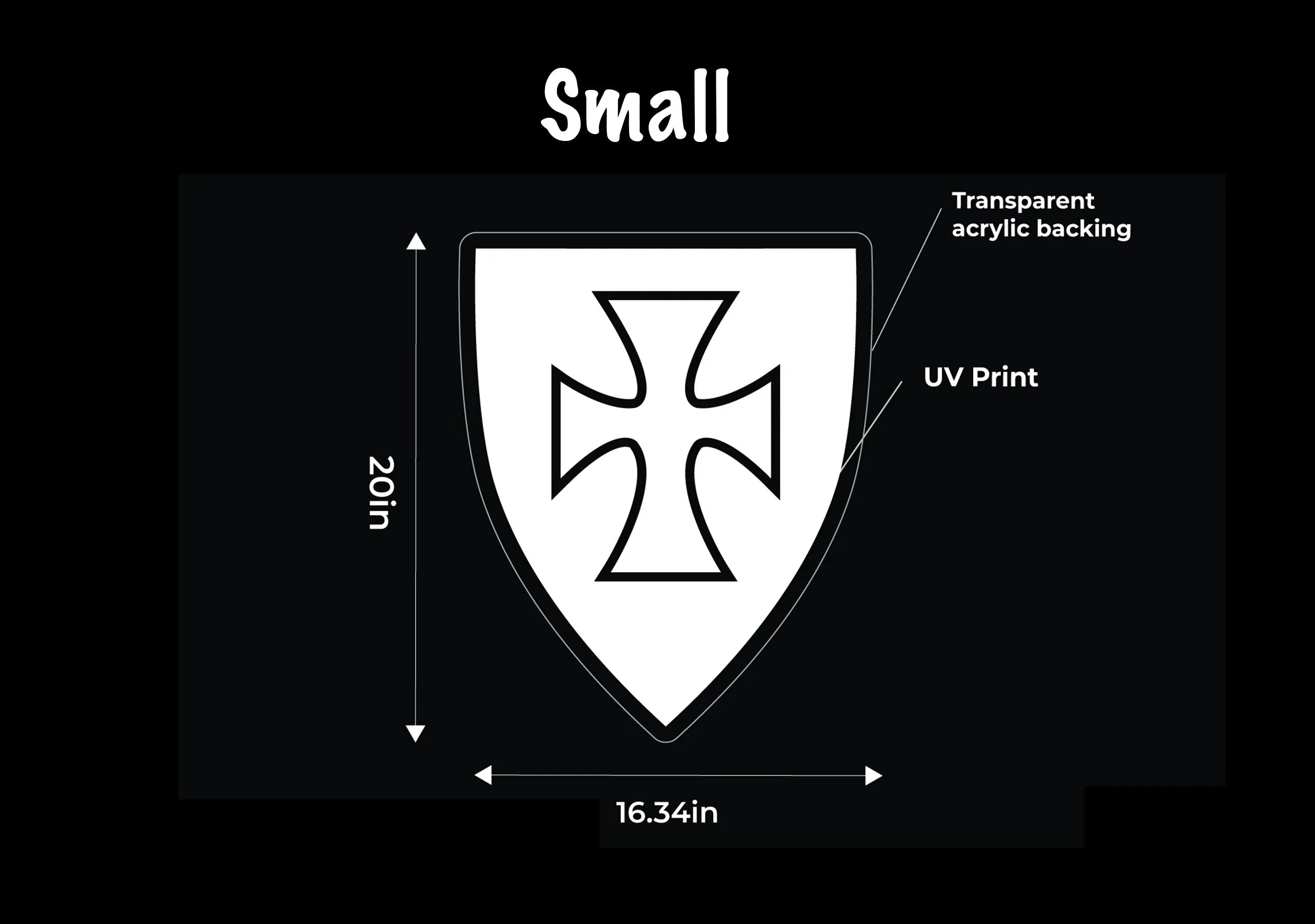 Sigma Chi Shield UV LED Neon Sign w/ Dimmer | Dorm Wall Art