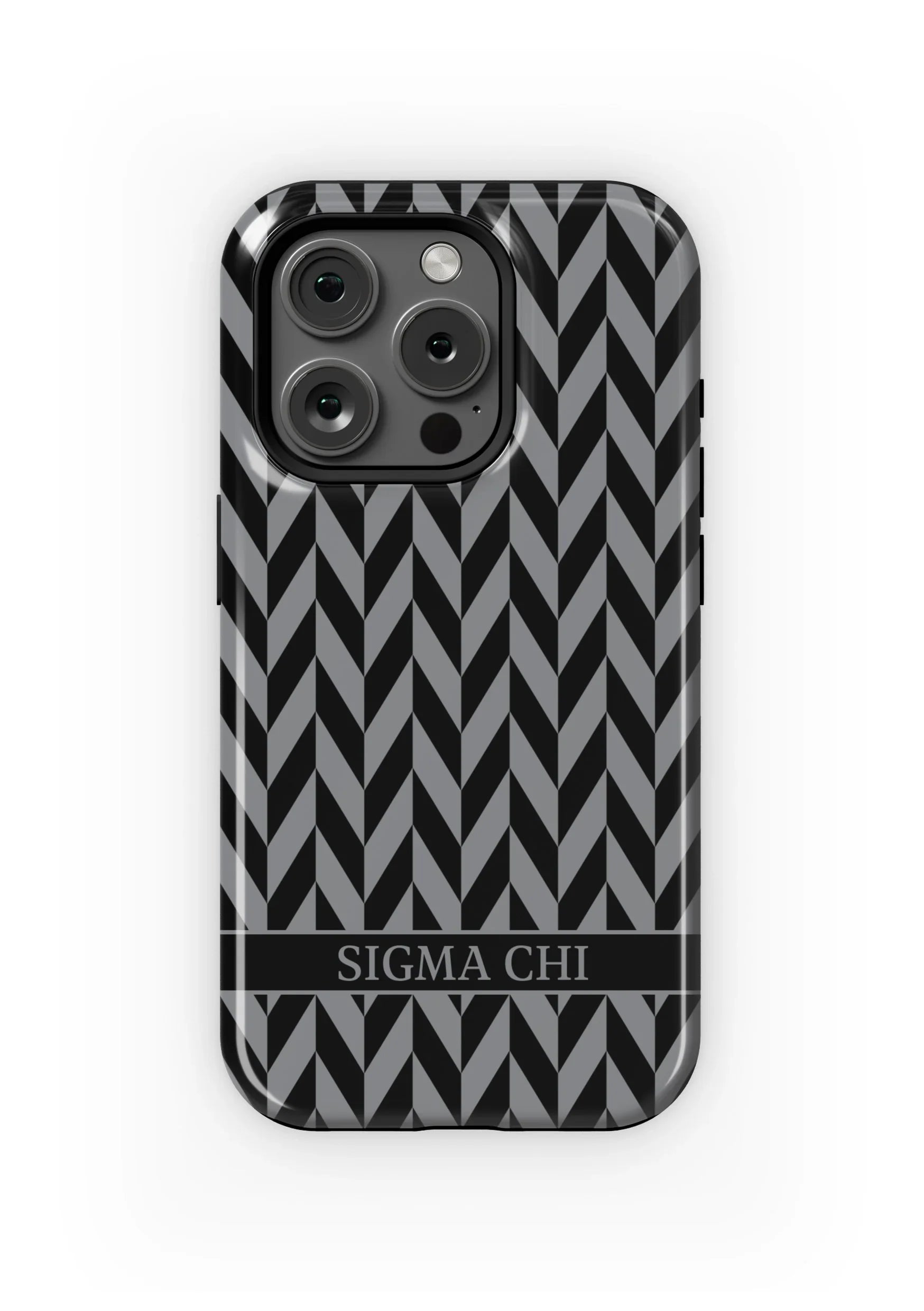Sigma Chi iPhone 16, 15, 14, 13 Mobile Phone Case - Zig Zag Gloss Mobile Phone Cases
