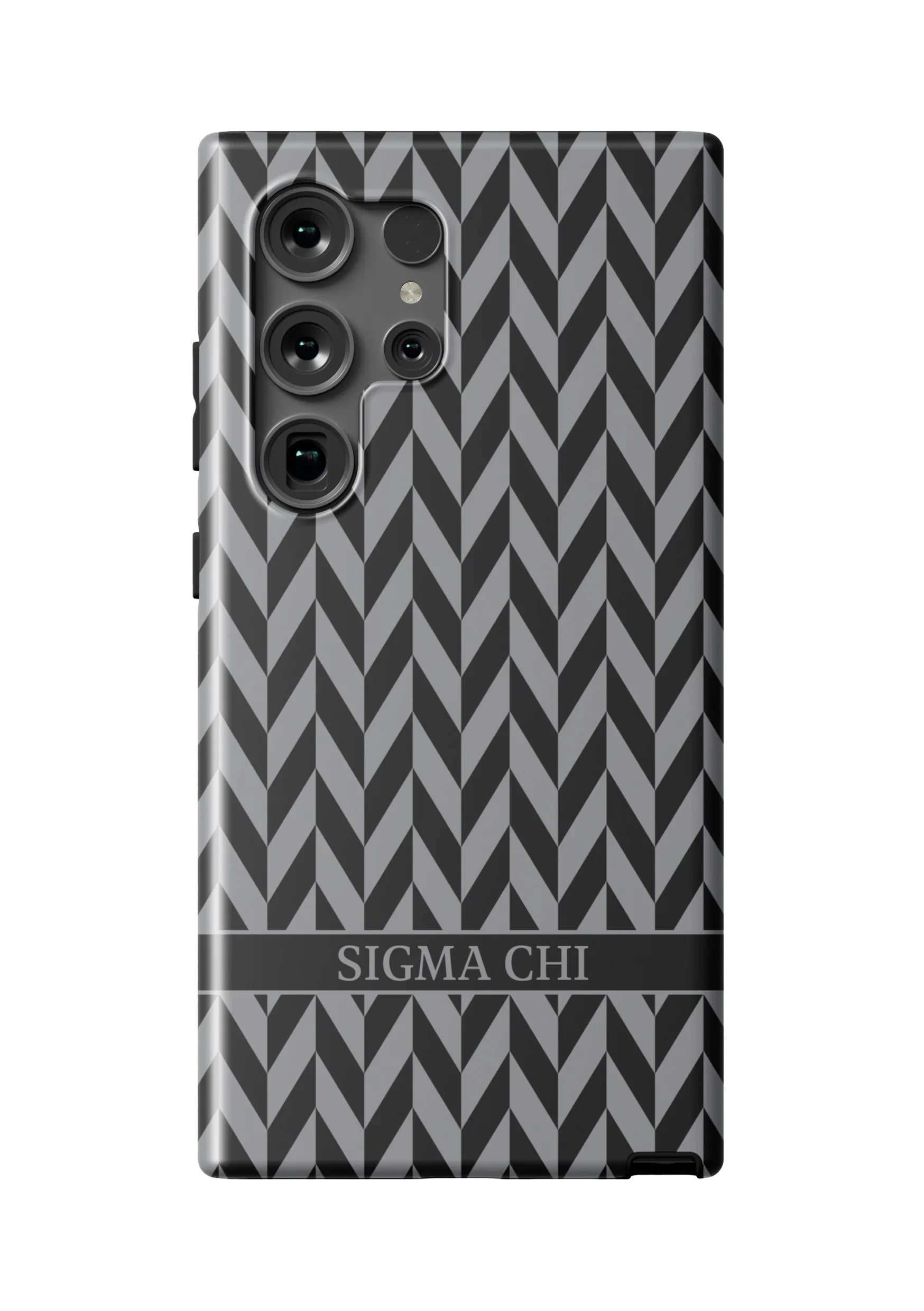 Sigma Chi Samsung Galaxy 25, 24, 23 Mobile Phone Case - Zig Zag Matte Mobile Phone Cases