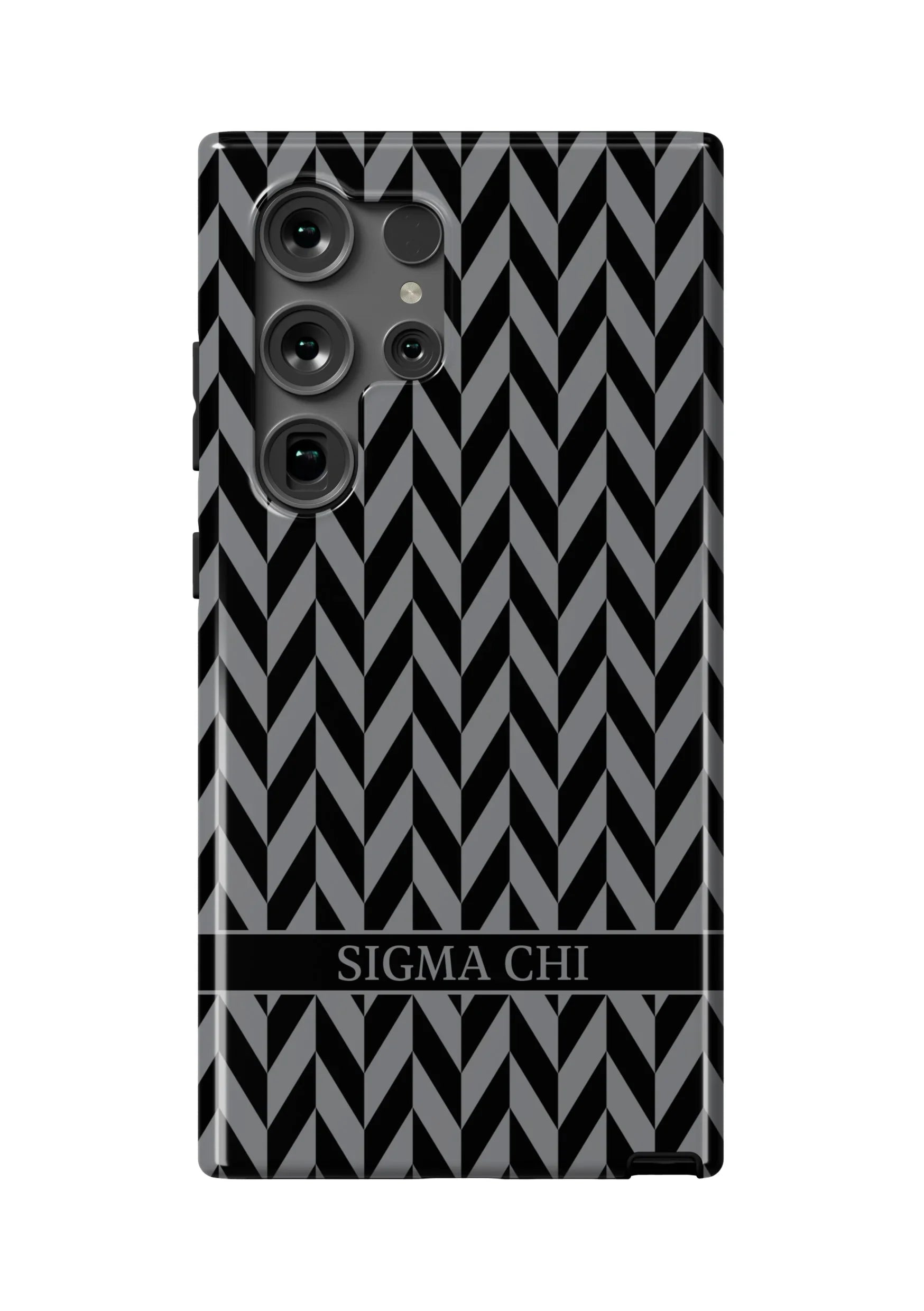 Sigma Chi Samsung Galaxy 25, 24, 23 Mobile Phone Case - Zig Zag Gloss Mobile Phone Cases