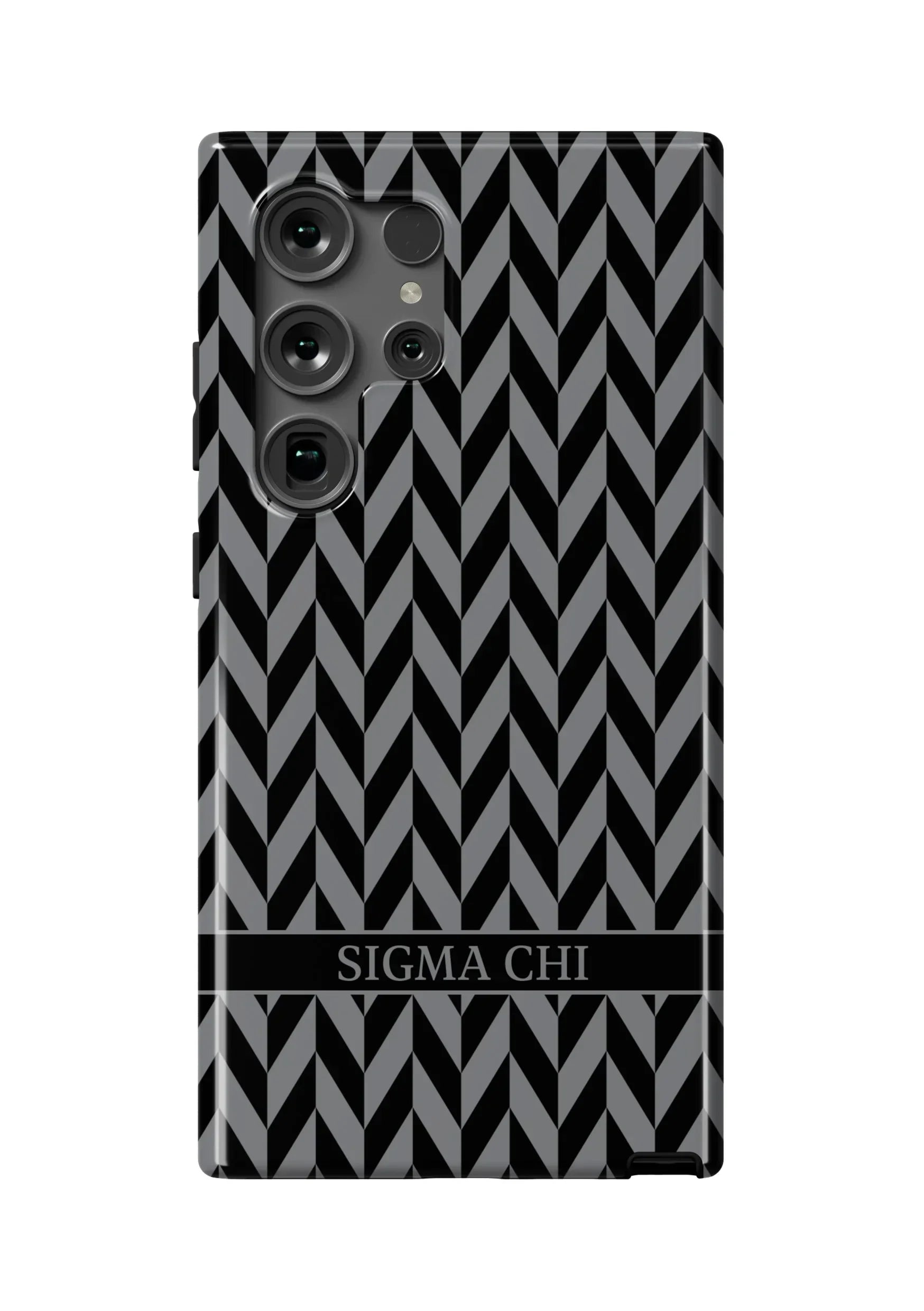 Sigma Chi Samsung Galaxy 25, 24, 23 Mobile Phone Case - Zig Zag Gloss Mobile Phone Cases