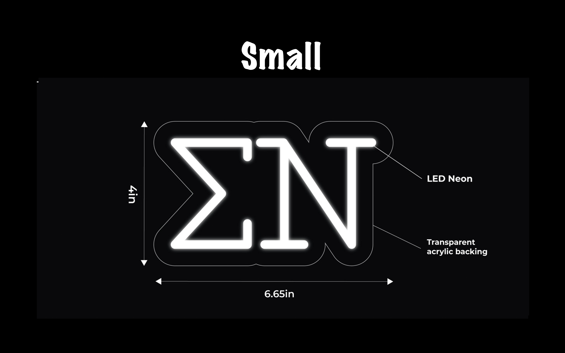Sigma Nu LED Neon Sign w/ Dimmer Neon Signs