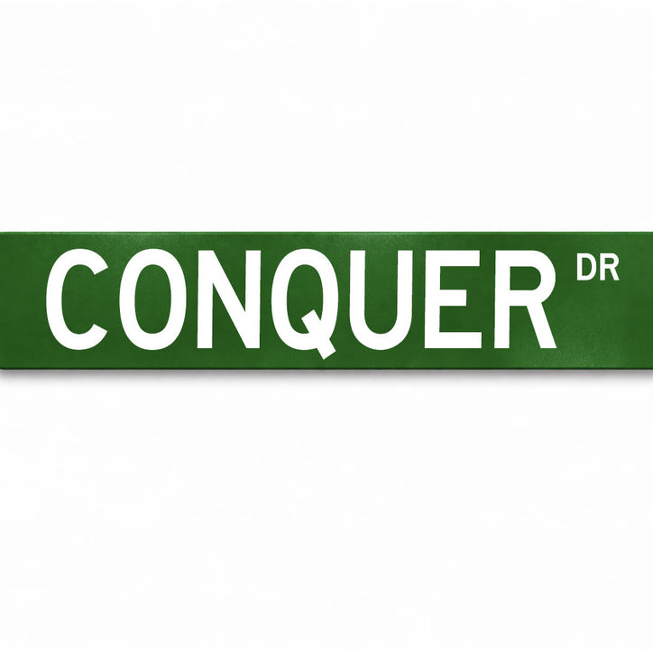 Sigma Chi Conquer Metal Street Sign | College Fraternity Dorm Decor