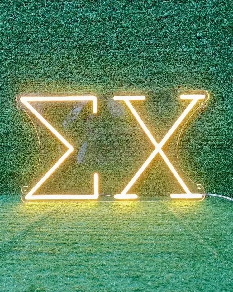 Sigma Chi Greek Letters LED Neon Sign w/ Dimmer