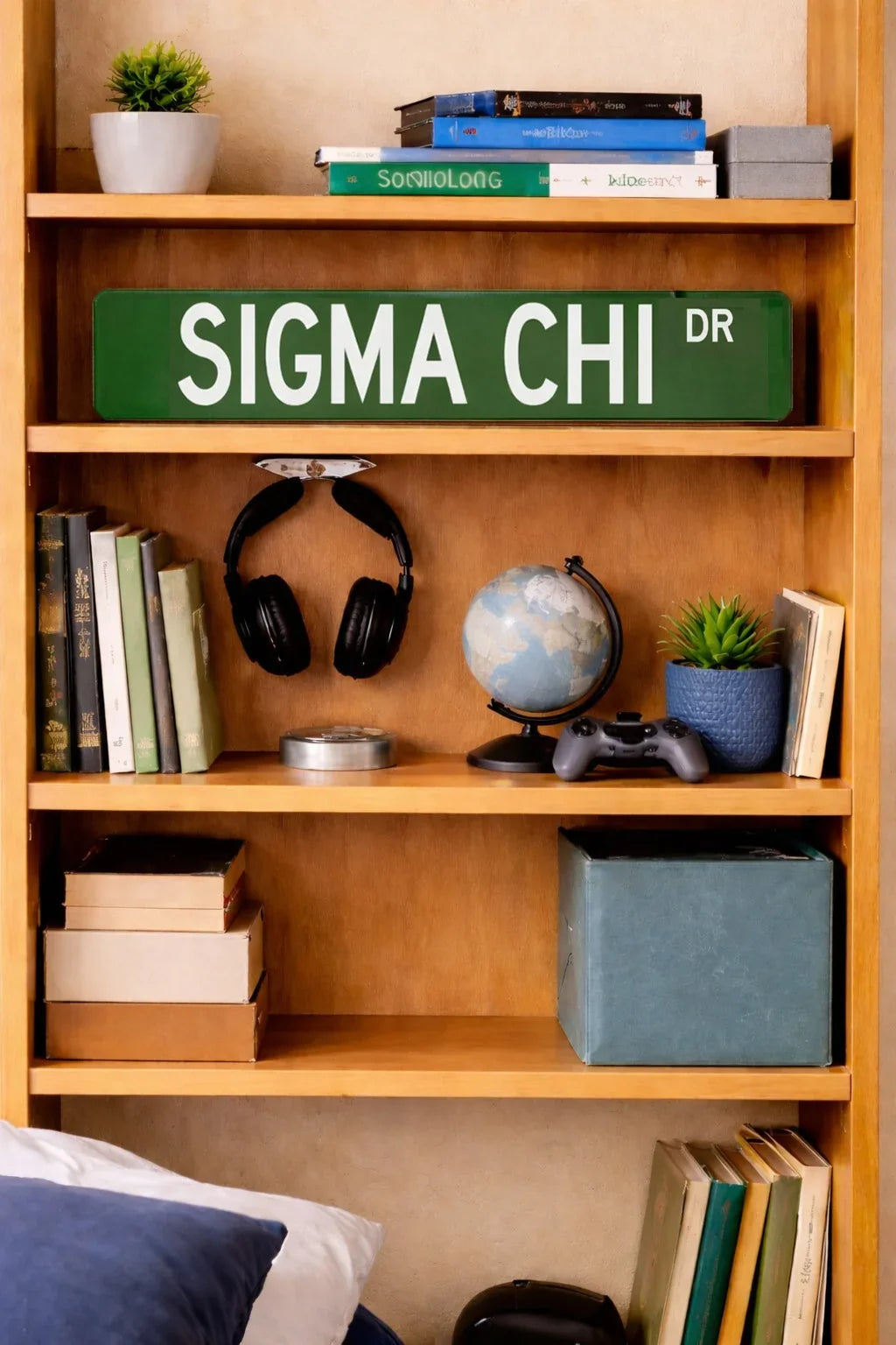 Sigma Chi Metal Street Dorm Sign