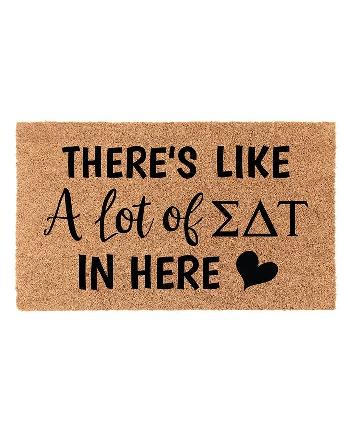 Sigma Delta Tau Coir Doormat - A Lot of Door Mats