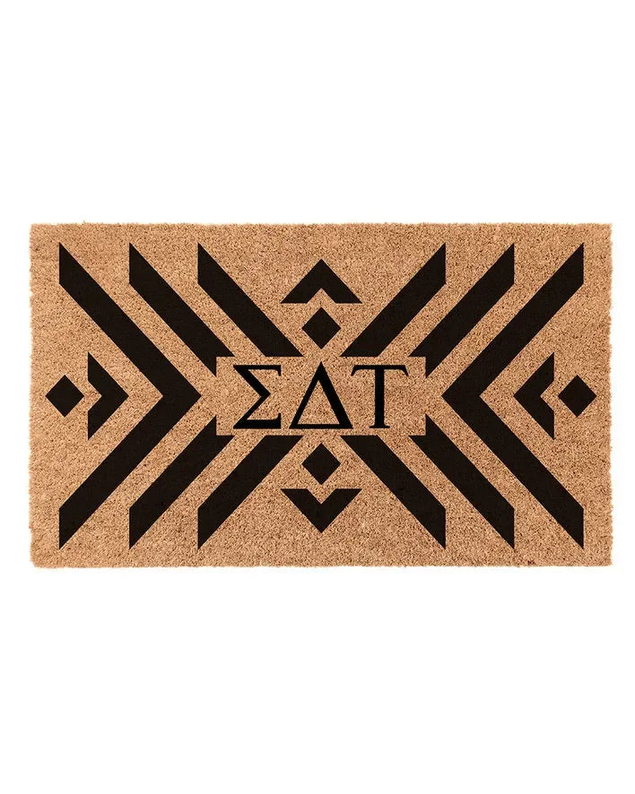 Sigma Delta Tau Coir Doormat - Boho Door Mats