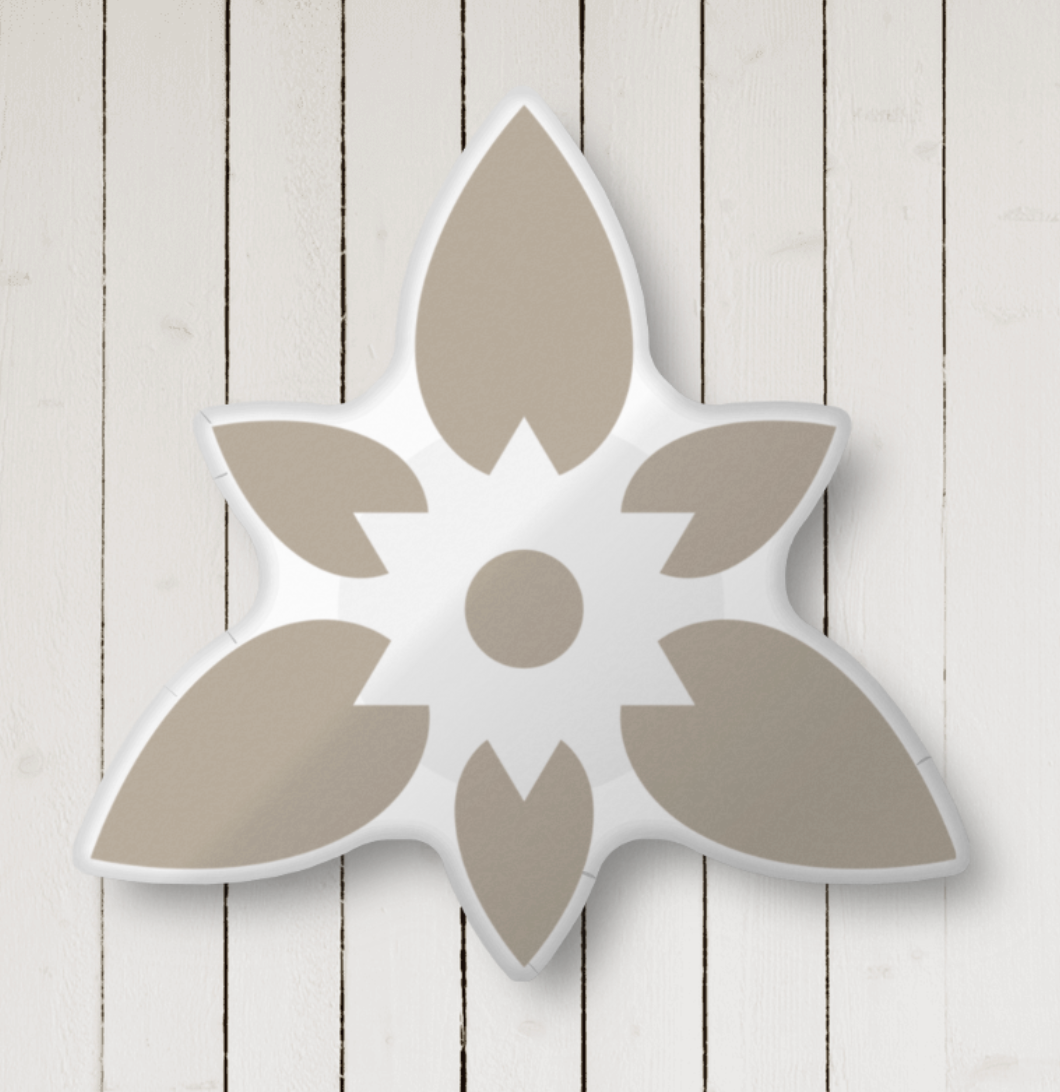 Sigma Delta Tau Droplet Custom-Shape Throw Pillow Cafe Au Lait