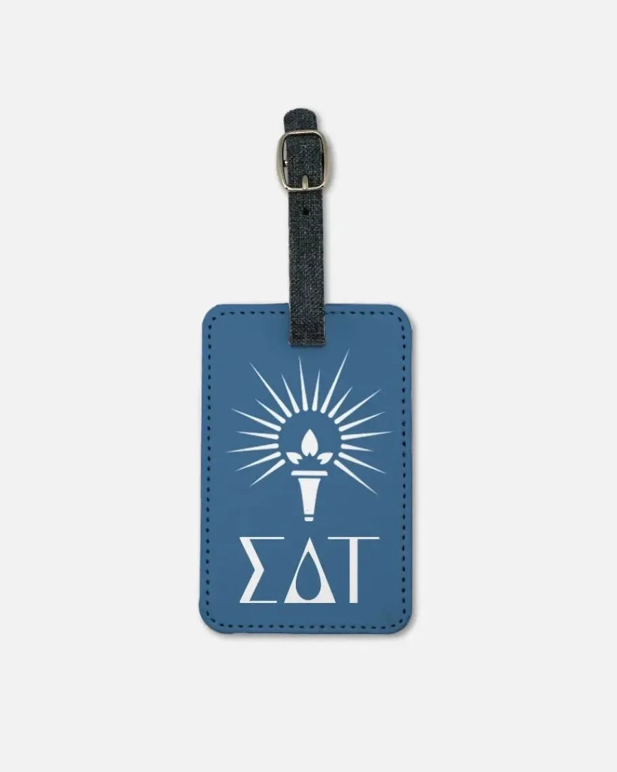 Sigma Delta Tau (Set of 2) Luggage Tag Old Blue Luggage Tags