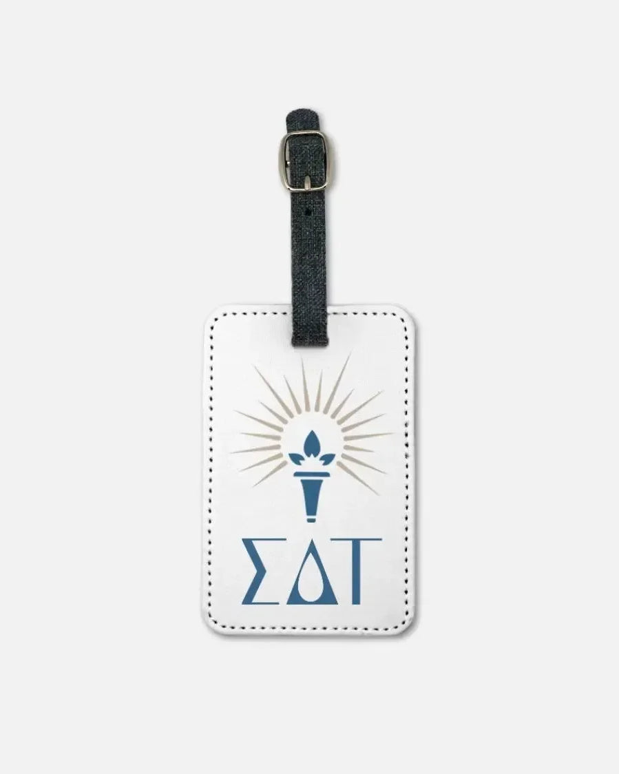 Sigma Delta Tau (Set of 2) Luggage Tag White Luggage Tags