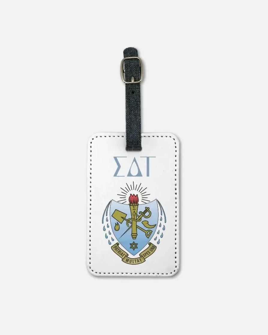 Sigma Delta Tau (Set of 2) Luggage Tags- Crest Luggage Tags