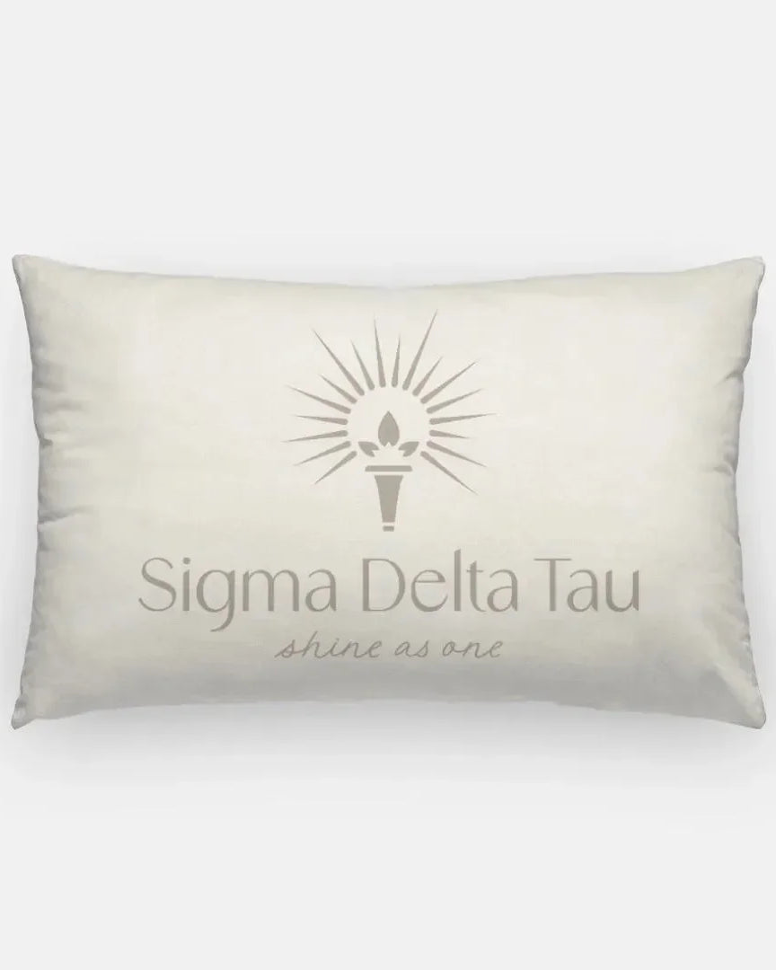 Sigma Delta Tau Lumbar Pillow Cream