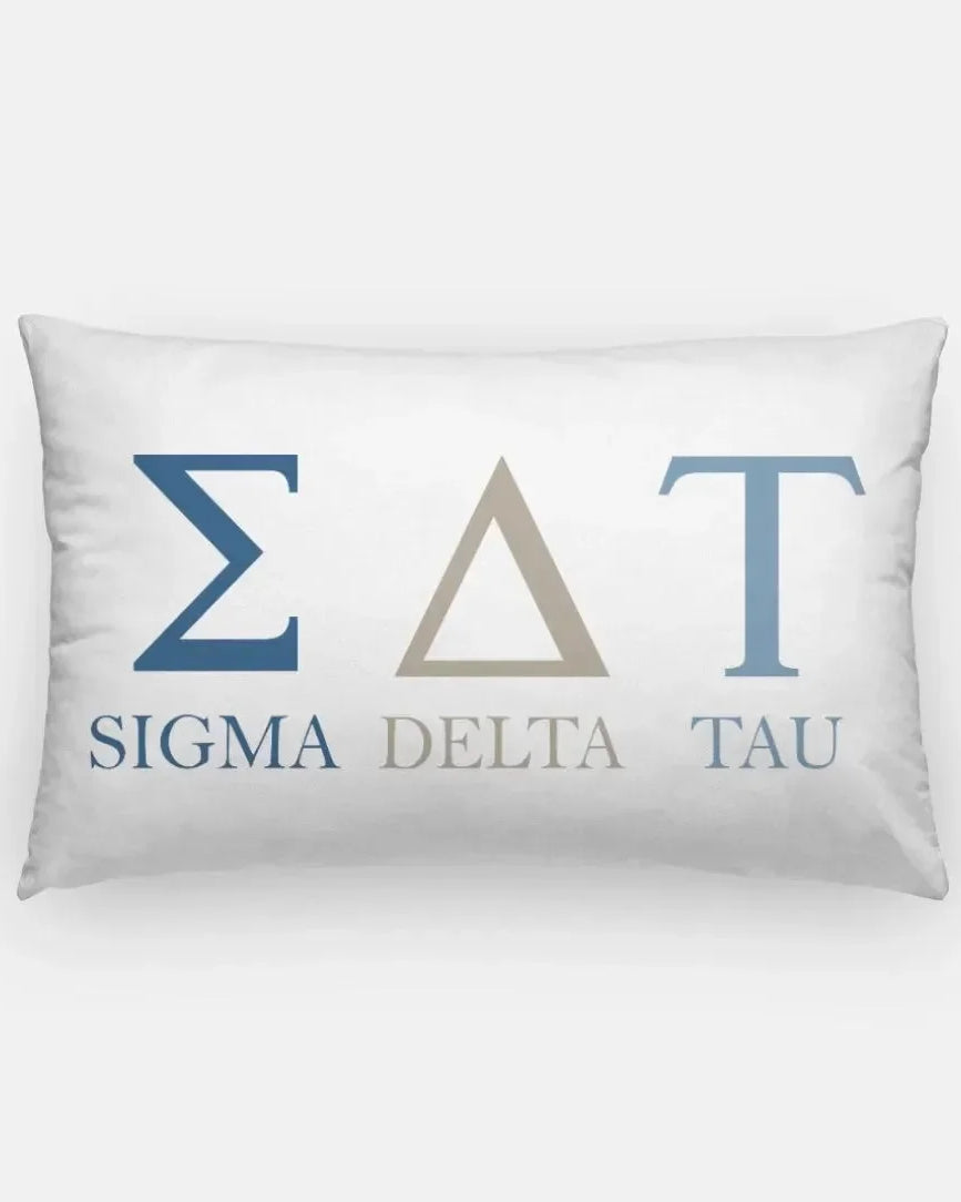 Sigma Delta Tau Lumbar Throw Pillow - Greek Letters