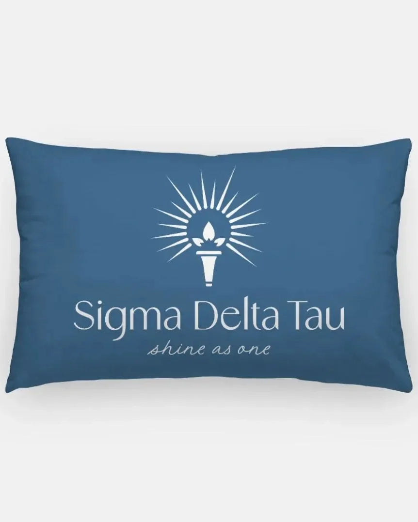 Sigma Delta Tau Lumbar Pillow Old Blue