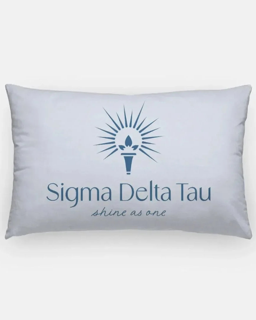 Sigma Delta Tau Lumbar Throw Pillow Powder Blue