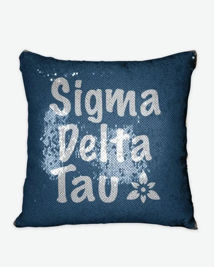 Sigma Delta Tau Sequin Pillow Cover Pillow Covers