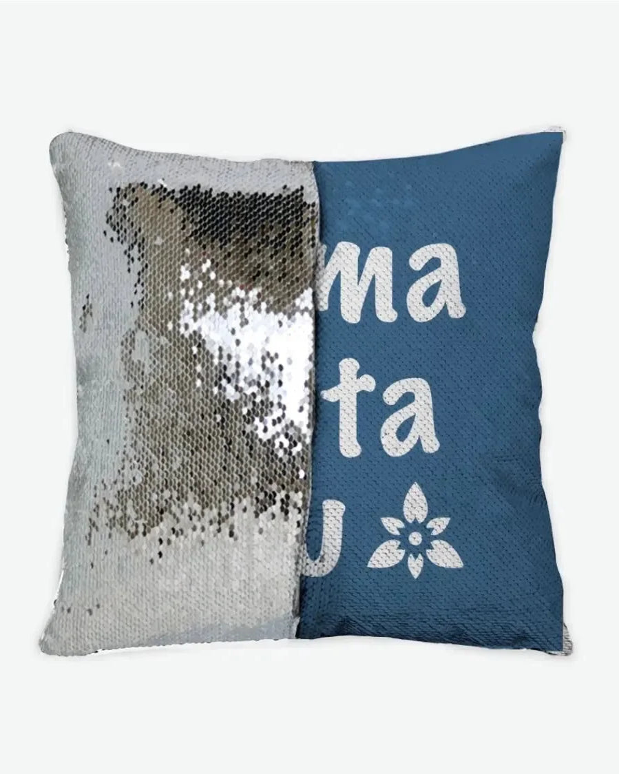Sigma Delta Tau Sequin Pillow Cover Old Blue Pillow Covers