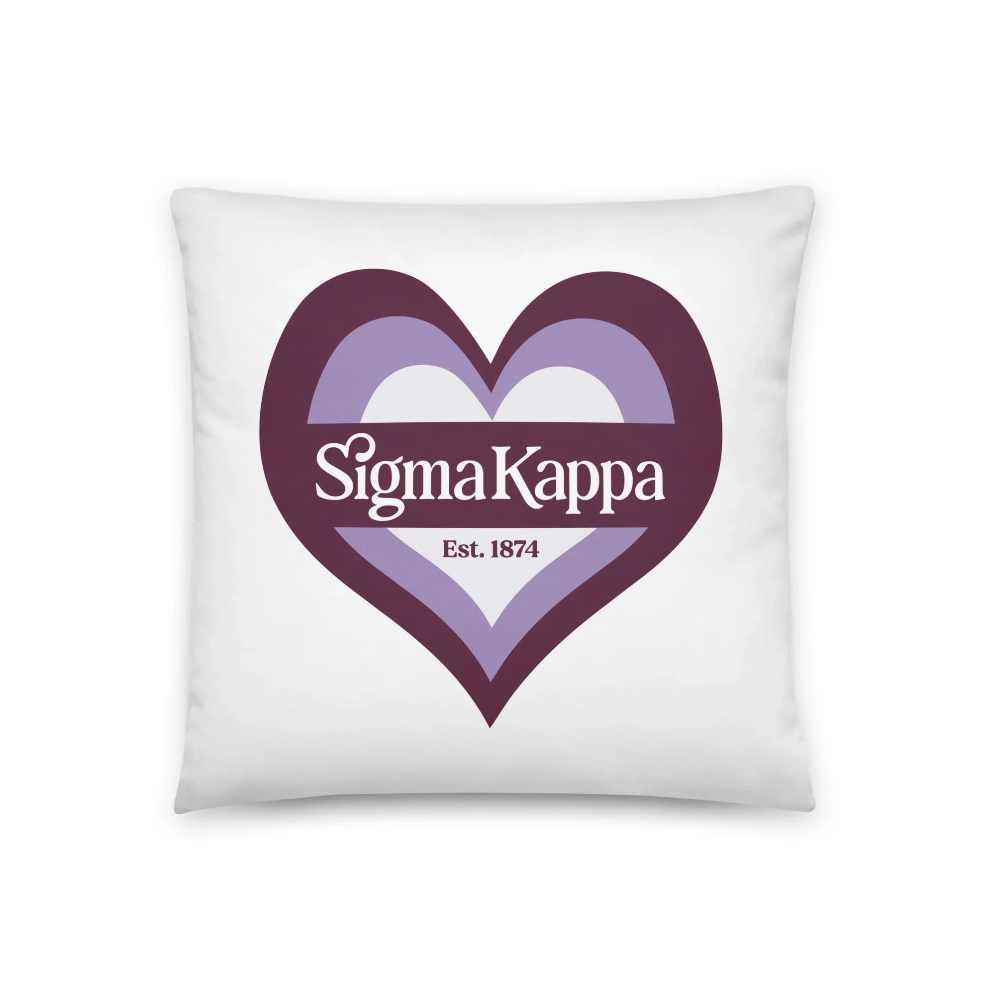 Sigma Kappa 18" Heart Throw Pillow